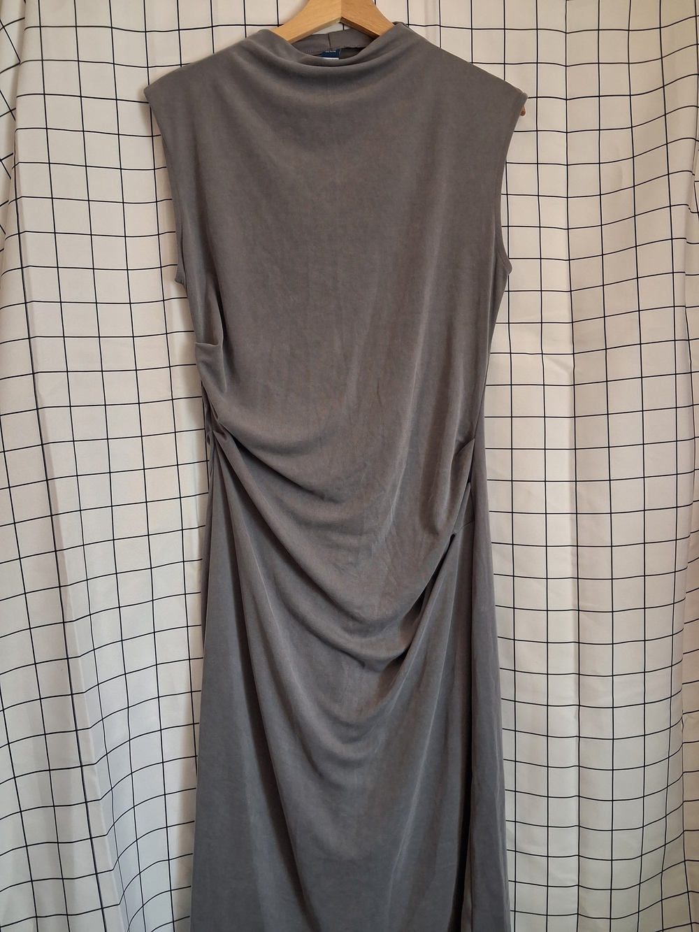 Old Navy Cowl Neck Midi Dress Gray Size M